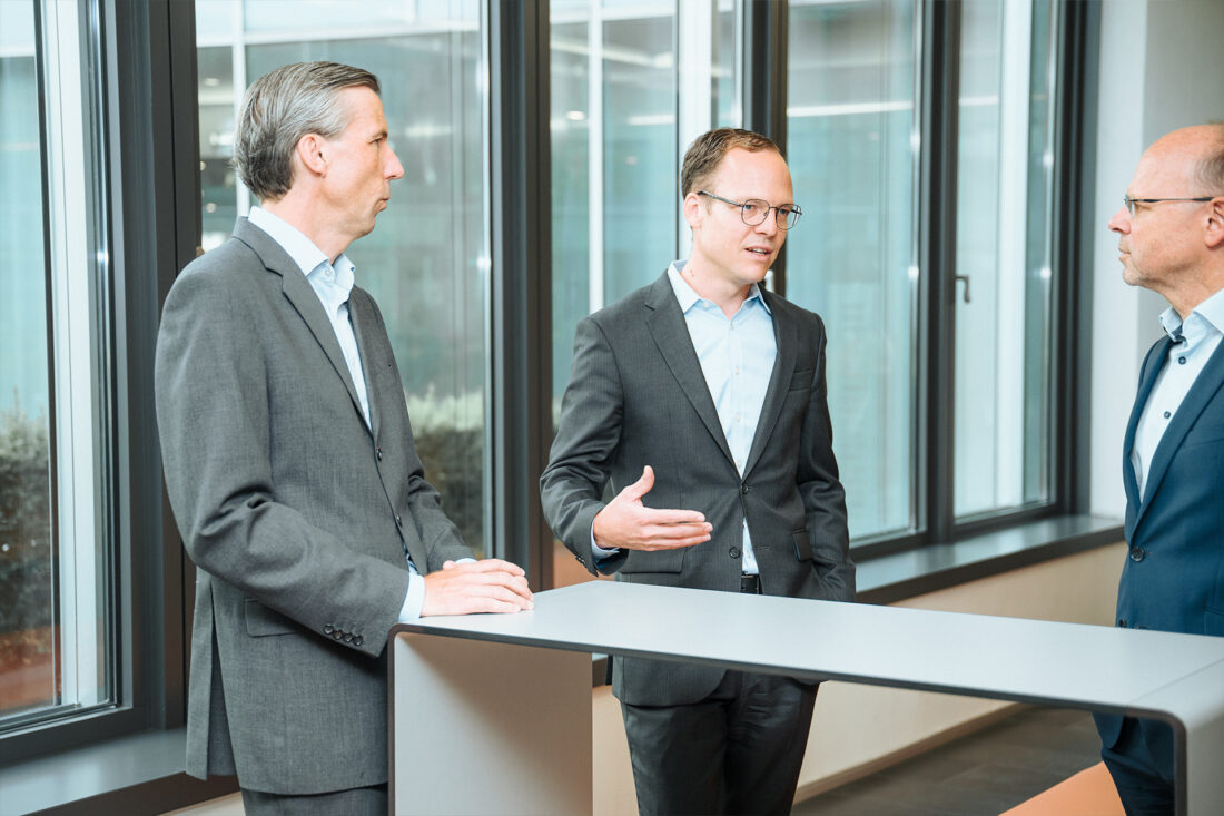 Geschäftsführer Christof Flosbach im Gespräch